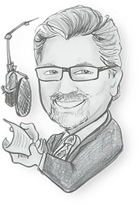 Gary Travers caricature